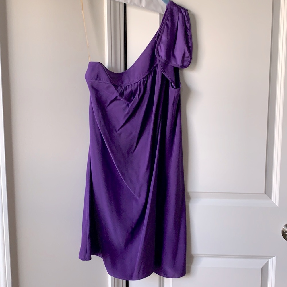 Parker one-shoulder silk dress